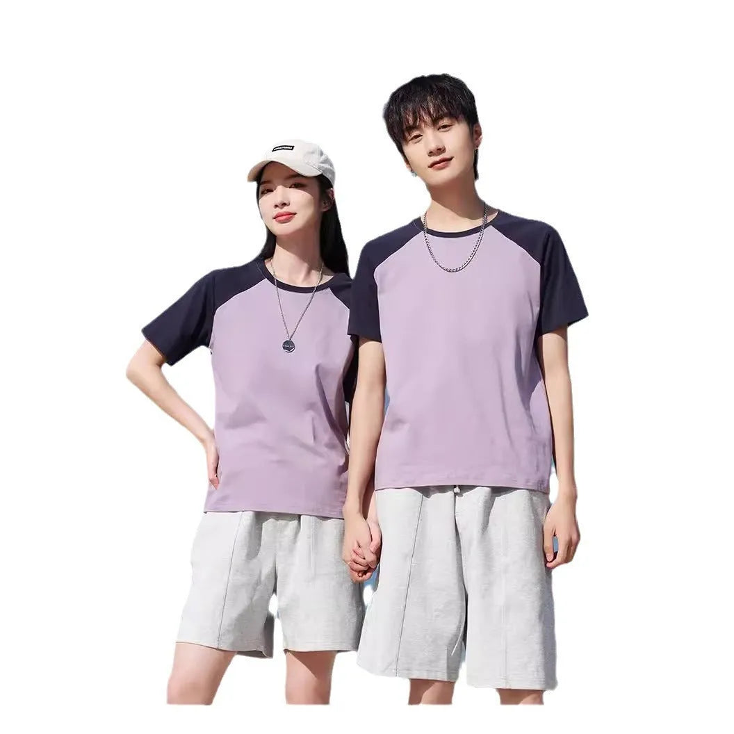 Cotton blend round neck loose pullover t-shirt in multiple colour options including A050 apricot army green