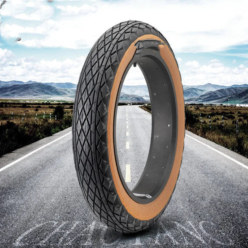 20x4.0 brown skin edge rubber tyre for snowmobile and electric beach car
