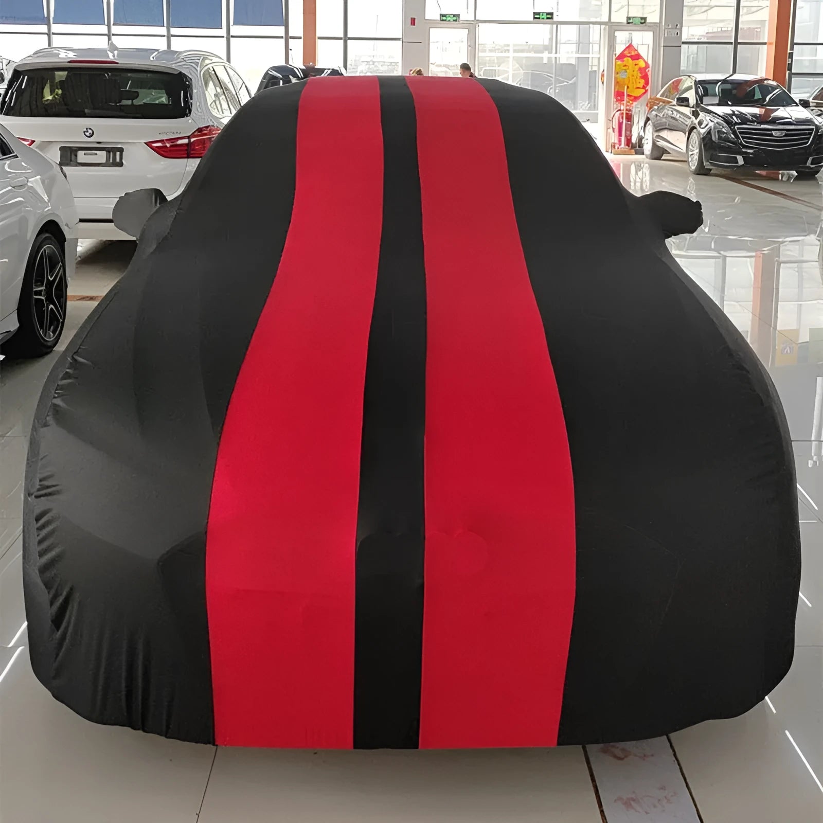 Elastic car cover for Ford Mustang in multiple colour options