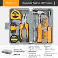 Multifunctional household maintenance toolbox set with carbon steel tools in pink or yellow for home decoration and property maintenance