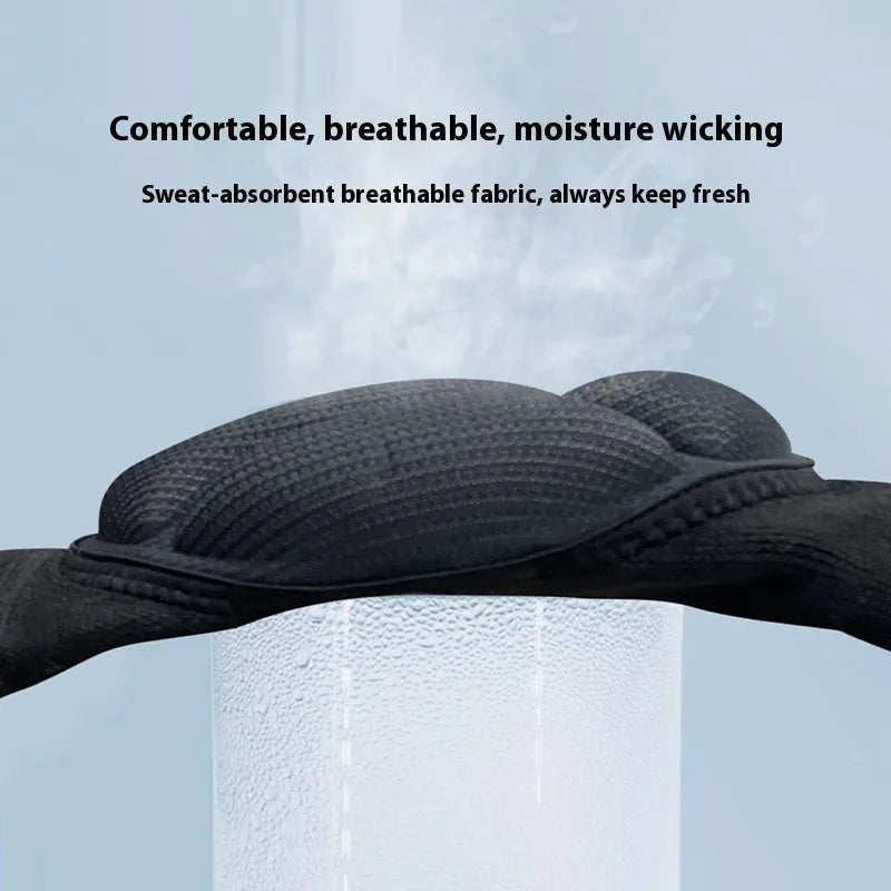 Black free-size kneepad with thick sponge padding for volleyball and dance sports