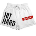 Men's quick-drying sports shorts in black, polyester chemical fibre blend, liner-free design