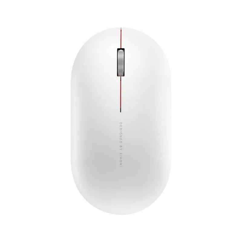 Grey ultra-thin Bluetooth wireless mouse for laptop with 2.4GHz and 1000 DPI
