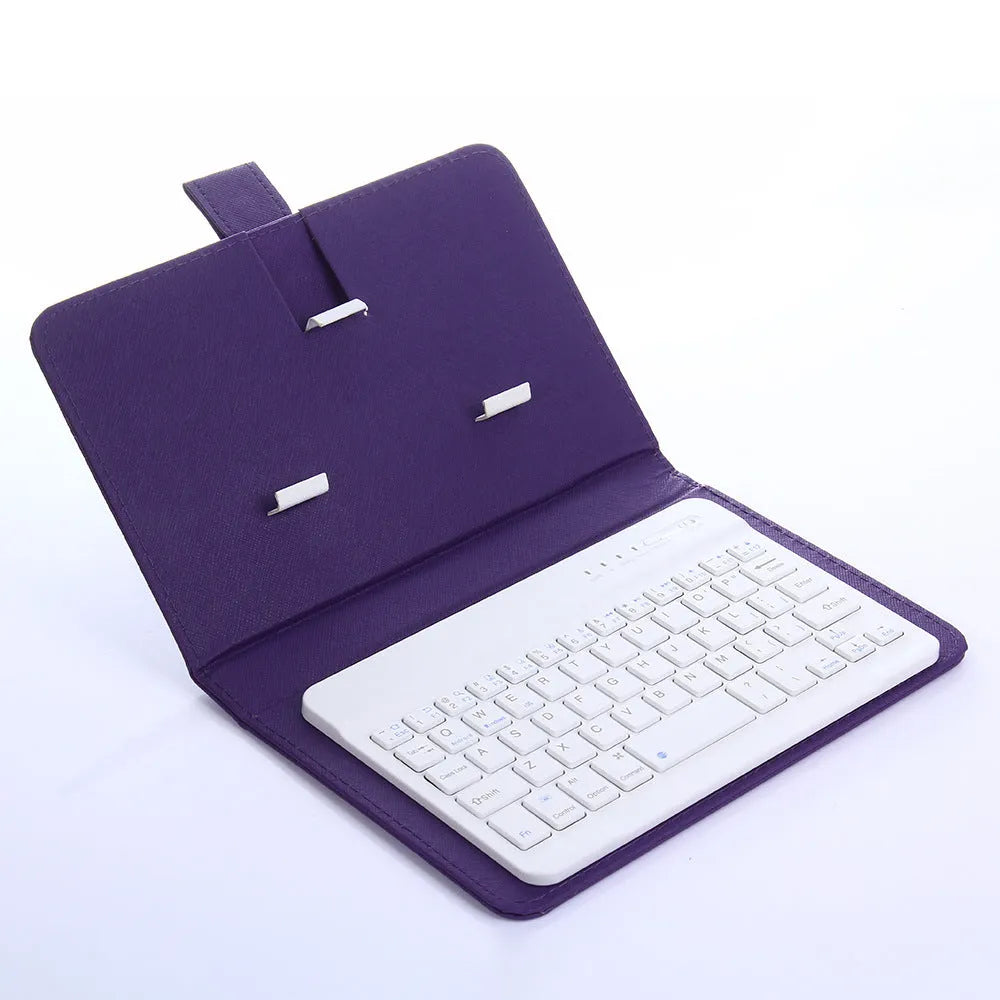 Bluetooth keyboard holster case for mobile phones with integrated stand in multiple colour options