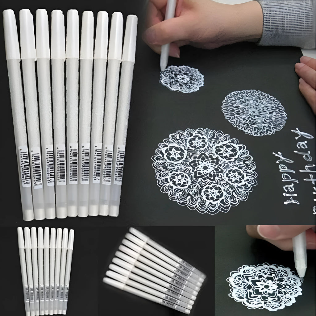 Touchnew highlight pen with plastic shell in golden, silver, or white colours for hand-painted stroke work