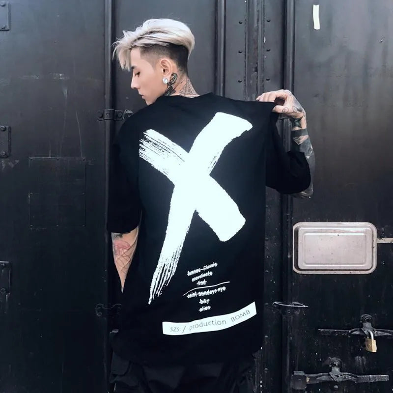 XXVDOPE cotton graphic T-shirt in Golden, Silver, or White with short sleeves and crew neck, sizes S to XXL.