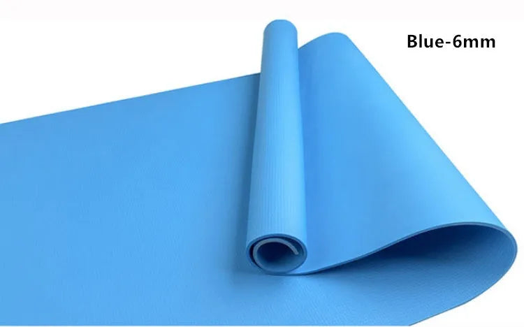 EVA composite yoga mat in choice of six colours showing textured anti-skid surface