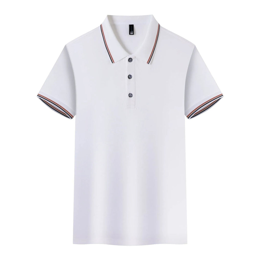 Ice silk polo shirt in army green colour with copper ammonia fibre construction