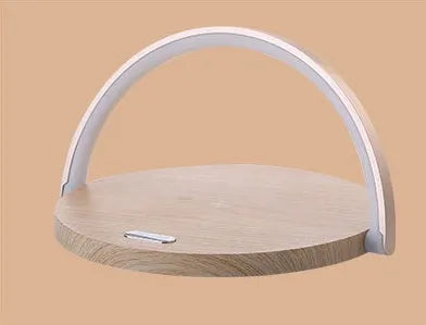 Fast Qi Wireless Charger Table Lamp with data cable, compact 191x13x203mm design, multiple colour options