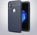 WeFor black PU leather and silicone phone case for OnePlus 6, 5, and 5T models with included screen protector.
