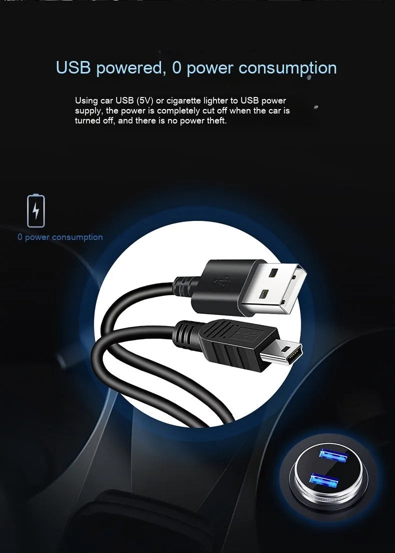 Black universal car head-up display HUD projector unit for speed and compass projection.