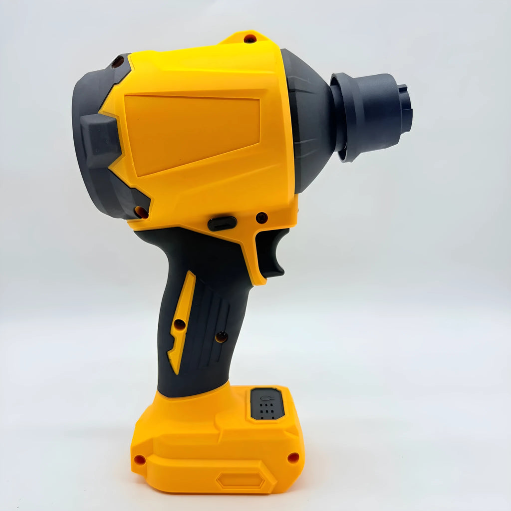 Handheld lithium battery dust blower with bare metal head for snow and debris removal