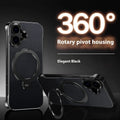 Aramid fibre frameless phone case with aluminium alloy frame, built-in bracket, and magnetic suction for iPhone 15 Pro Max