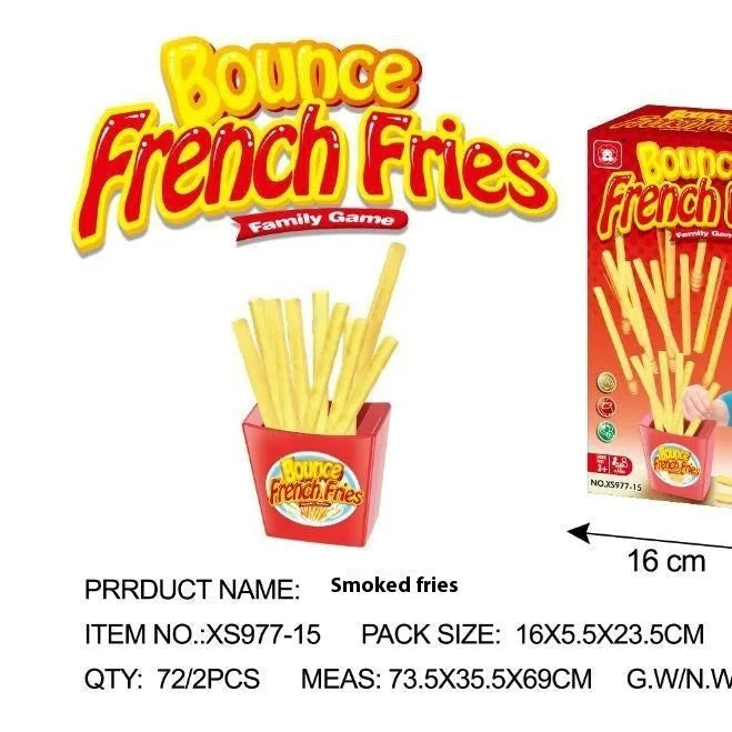 Multiplayer French Fries Toy desktop party game set in plastic box for children aged 4-6