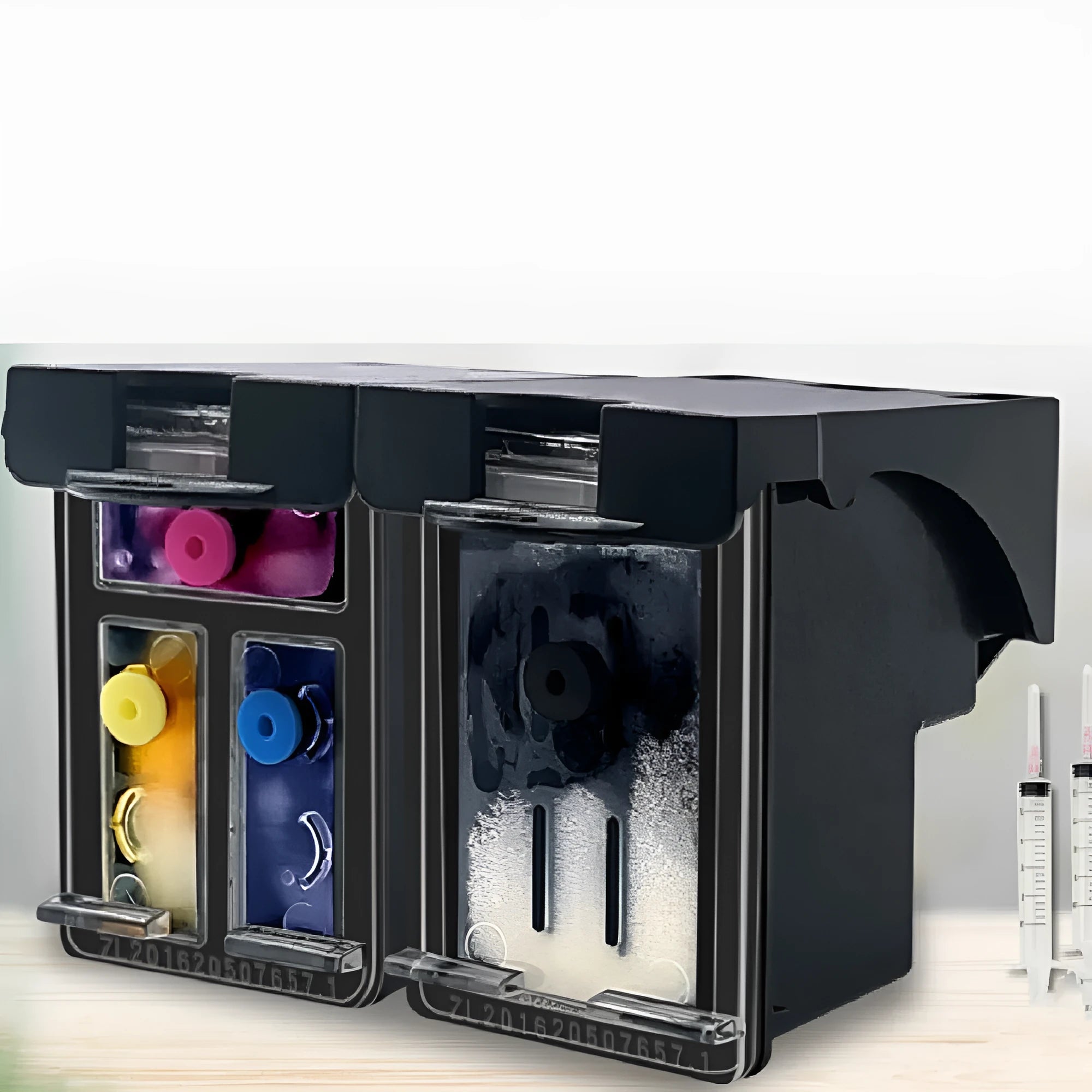 HP 304XL large capacity refillable ink cartridge for Deskjet and Envy printers with black and colour ink bottles