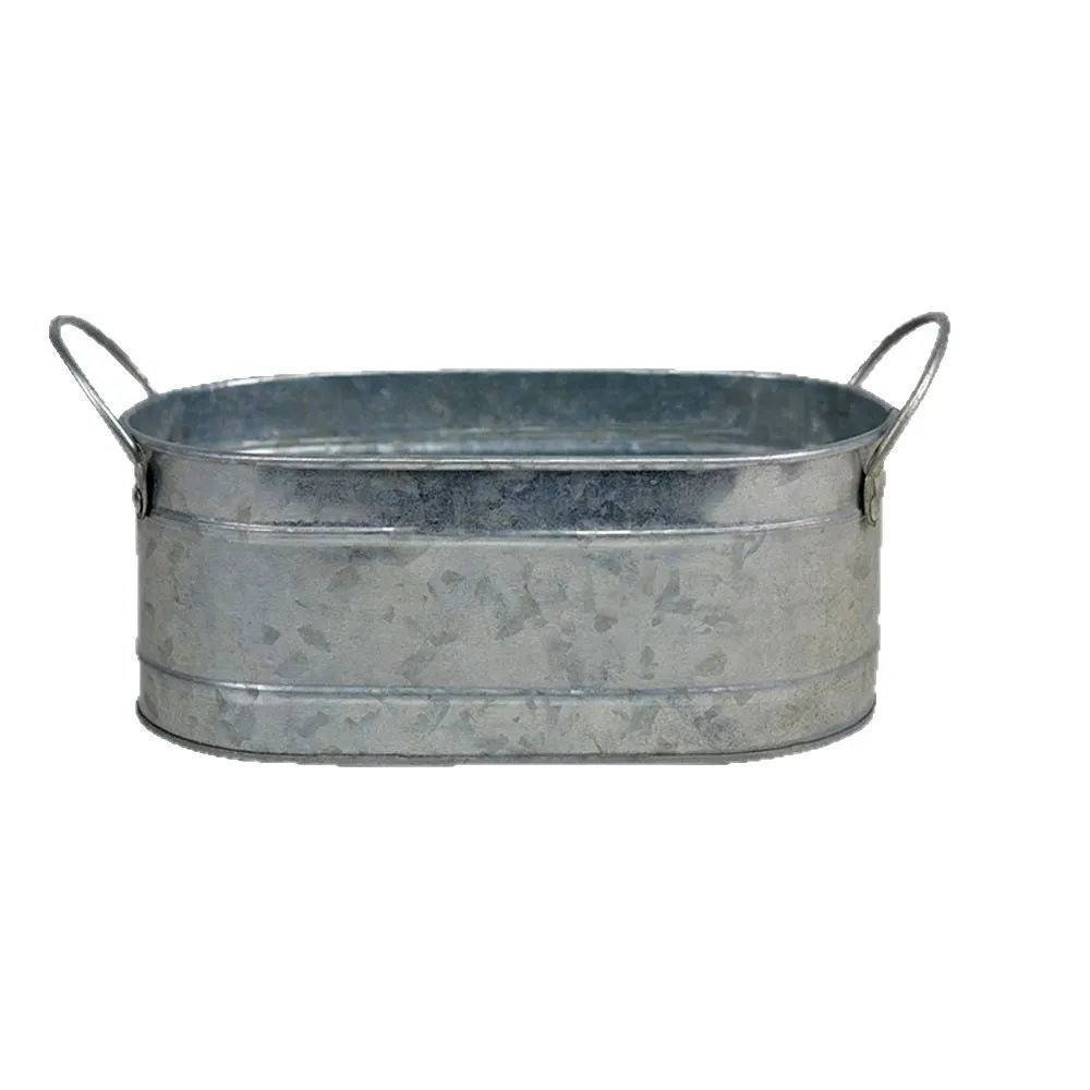 White square iron succulent flowerpot for desktop use, 10cm wide.
