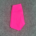 Ladies high-waist yoga shorts in breathable nylon fabric, shown in a colour option.