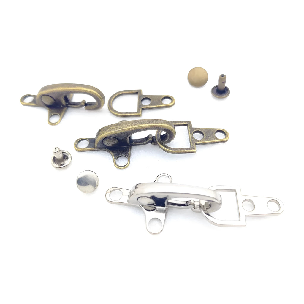 Zinc alloy metal aircraft-shaped hanging buckle decoration in bronze, gold, gun colour, or silver finish.