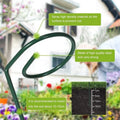 Metal round plant support stake for climbing plants, wrought iron, available in heights 20cm to 90cm