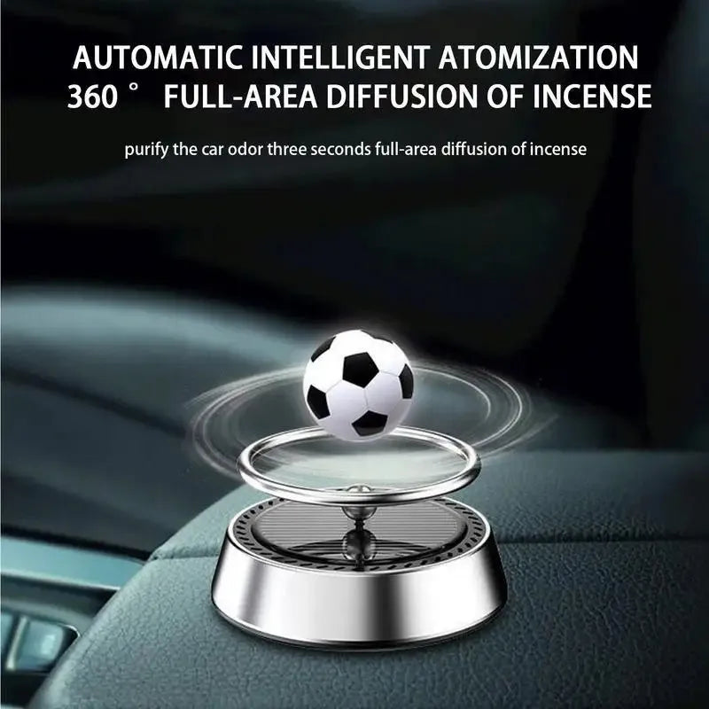 Car aromatherapy rotating football spirit hanging metal ornament with net content 5-10 ml