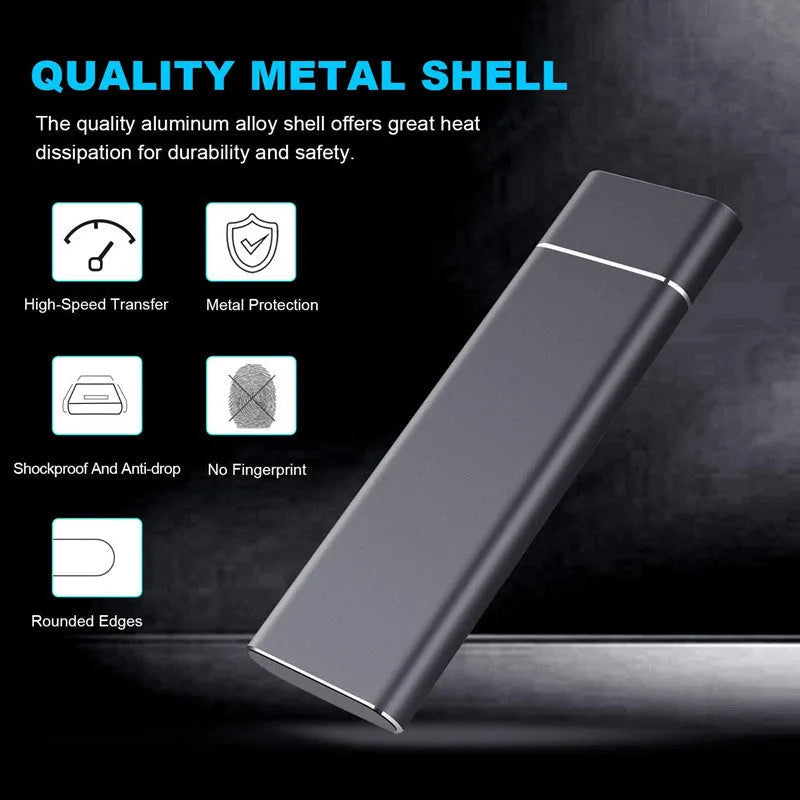 High-speed mobile solid state drive with PCI-E interface, 1.8 inch, 7mm thick, available in black with TLC flash memory