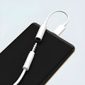 White Type-C to 3.5mm headphone digital audio adapter cable for Xiaomi Samsung Huawei smartphones