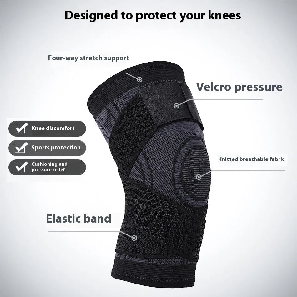 Non-slip knee pads for sports protection in multiple colours and sizes