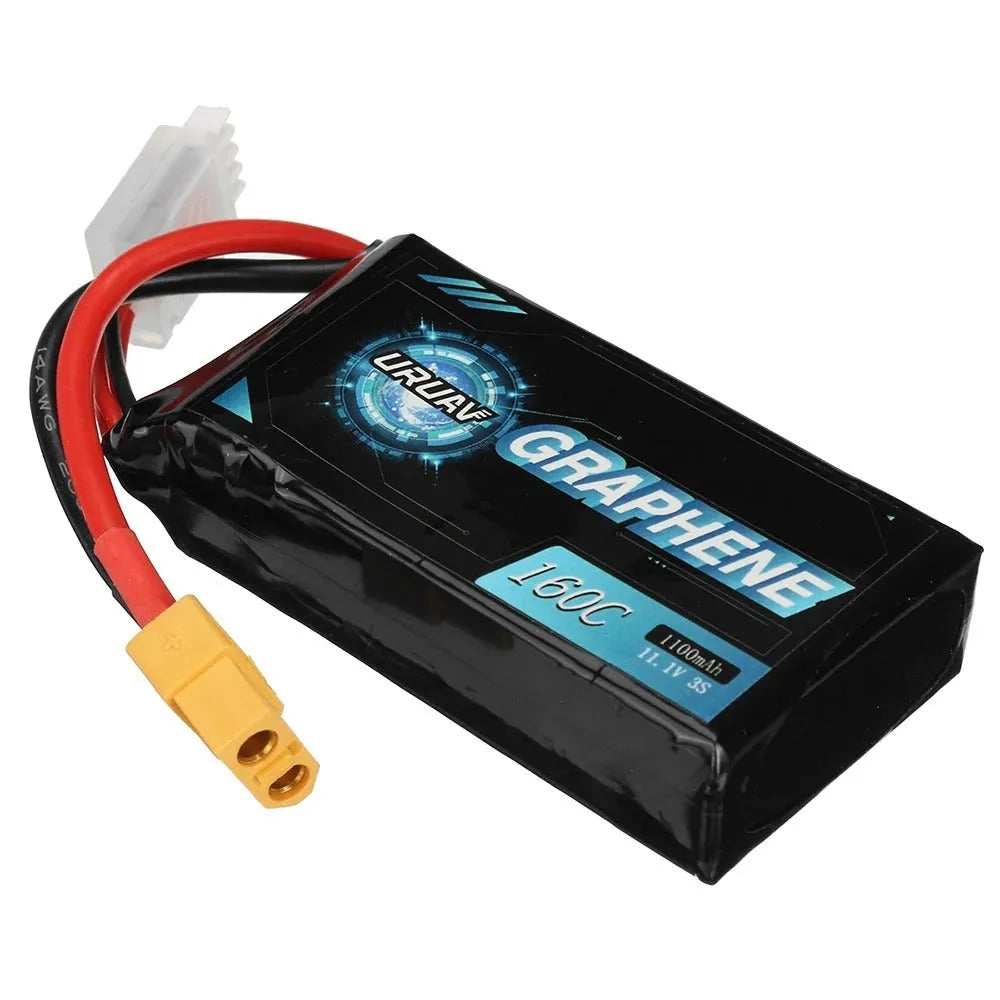 7.4V 1200mAh RC lithium battery with T-plug connector