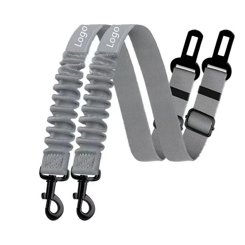 Nylon pet seat belt dog hand holding rope 85 cm in black, orange, pink, red, purple, dark blue, light blue, gray, rose red