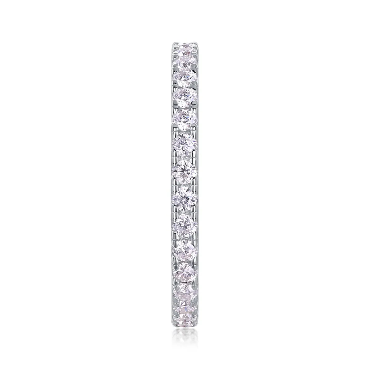 Daytime moissanite wedding ring set in gold and rose gold, S925 silver with platinum plating, sizes 5-9, gift box included