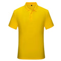 Solid colour cotton short sleeve polo shirt for office uniform, available in multiple colours
