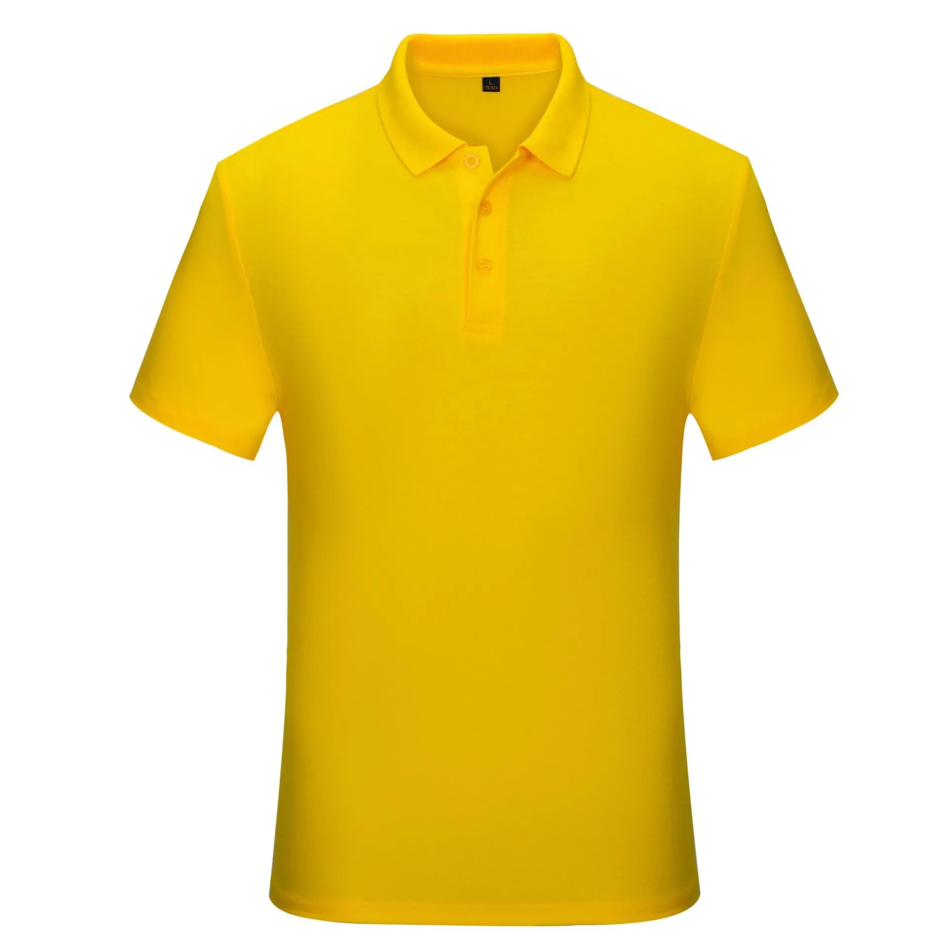 Solid colour cotton short sleeve polo shirt for office uniform, available in multiple colours