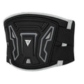 MDL1028 motorcycle waist support waistband in black or red with adjustable harness design