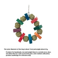 Hamster decorative chew toy ring with straw balls for small animal enrichment