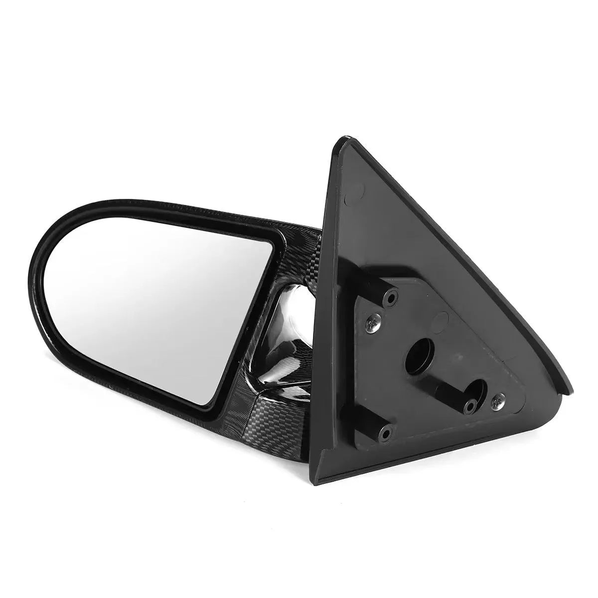 Pair of car modification rearview mirrors for 1992-1996 Civic 4-door in bright black finish
