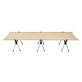 Portable folding camping bed with aluminium frame and polyester cloth in multiple colour options