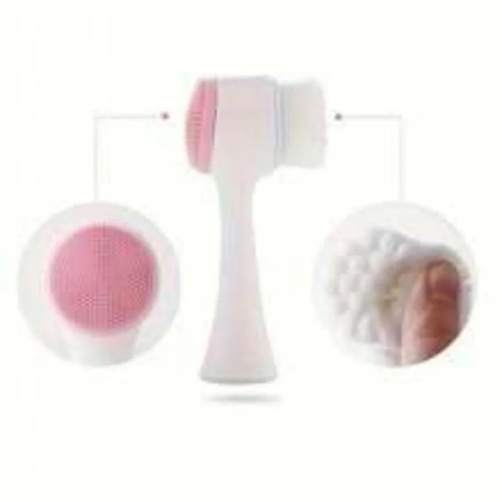 Blue pet paw brush with nylon bristles for dogs and cats grooming