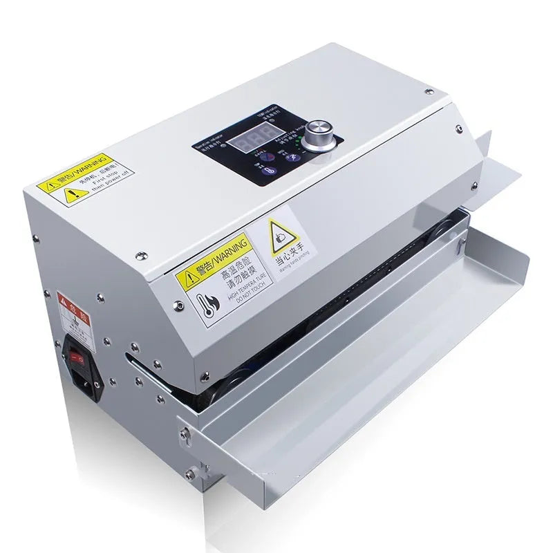 Silver household portable aluminum foil bag sealing machine with three specification options