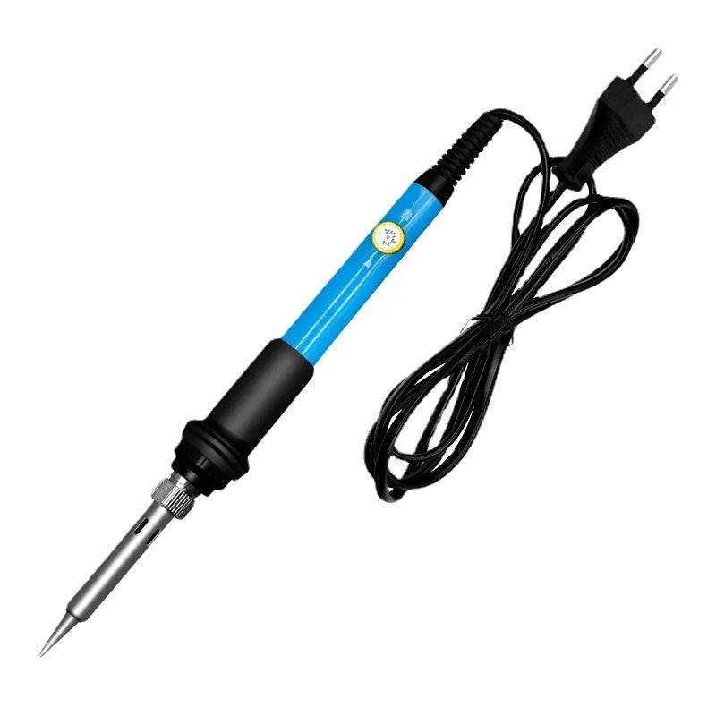 Blue soldering iron with orange bag electric soldering iron set constant temperature 60W plastic handle welding tool
