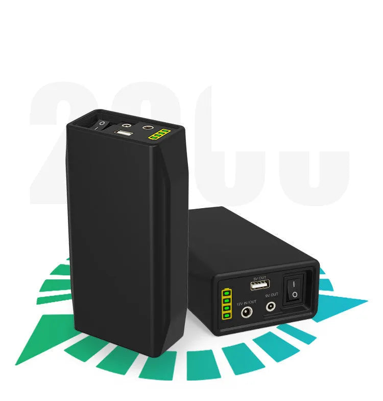 LF4100 compact black 12V lithium iron phosphate battery with charger and cables