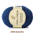 A single roll of hand-knitting wool yarn in a colour choice from 28 options, for use with size 10 needles.
