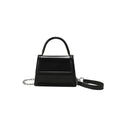 Retro-style square PU crossbody bag in multiple colours with sewing line detail