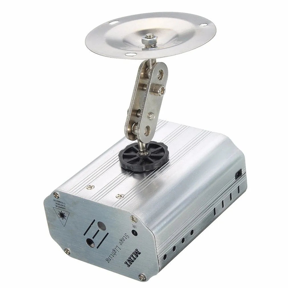 JC-24 in one laser light projector with red and green laser patterns and remote control, 105x90x52mm