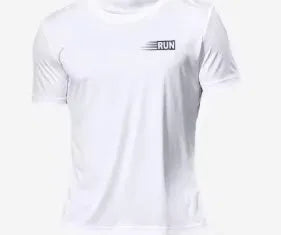 Men's football short sleeve polyester t-shirt in army green with letter pattern, pullover style, front view