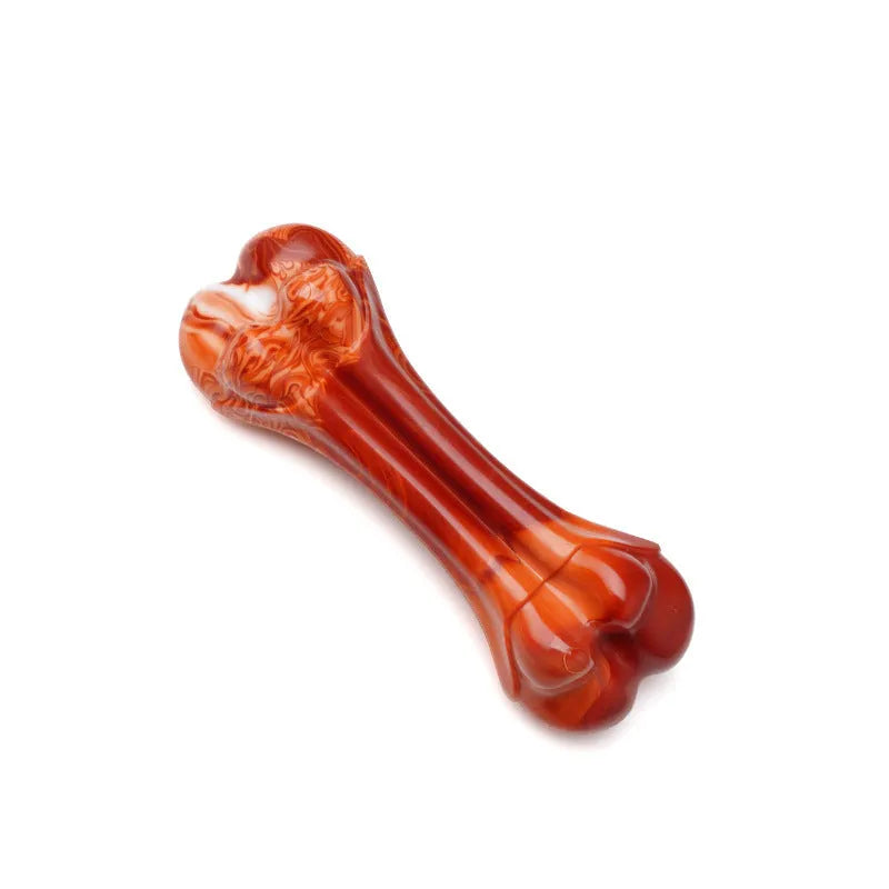 TPU nylon dog molar stick chew toy in leg bone shape for aggressive chewers