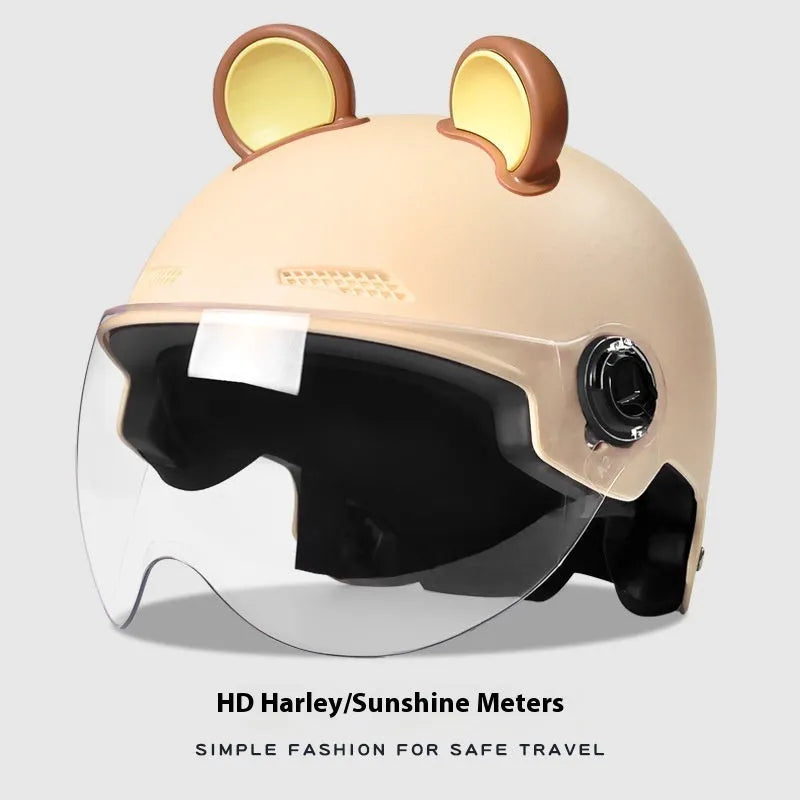 Adult electric bicycle helmet in multiple colours with ABS hard shell and visor option