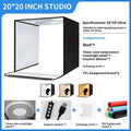 50cm studio light box with metal frame and reflective cloth background for product photography