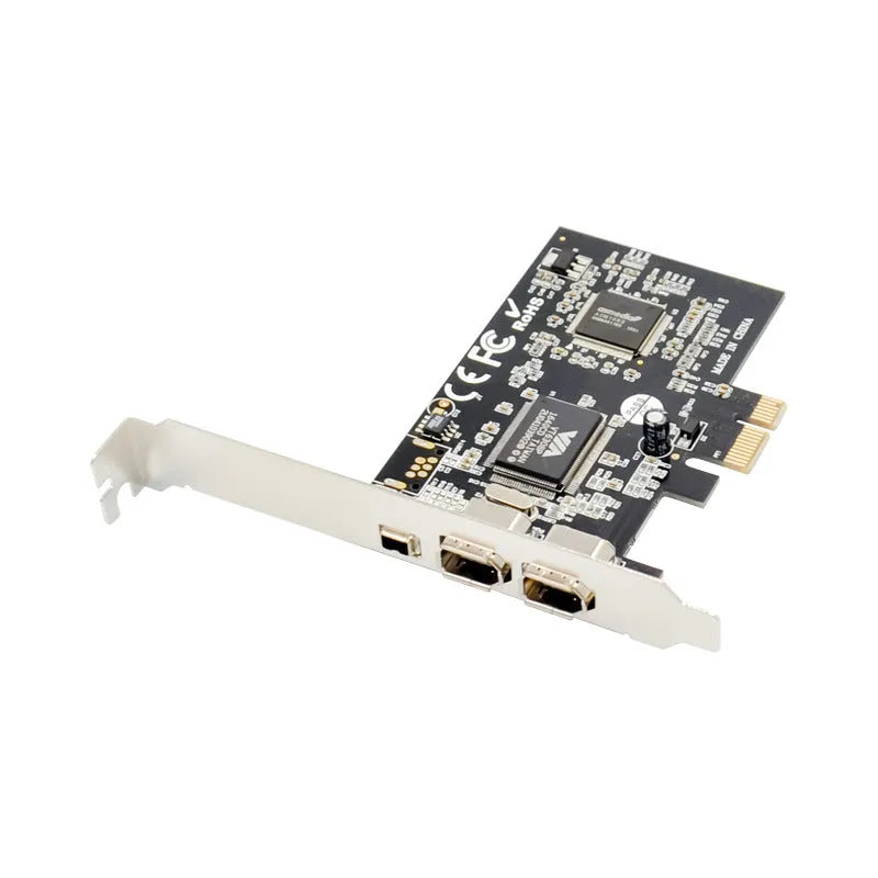 SUNWEIT ST21 PCIe x1 FireWire 1394A controller card with two ports and VT6308P chip