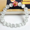 Handmade glass bracelet with flower beads in yellow, pink, white, green colours
