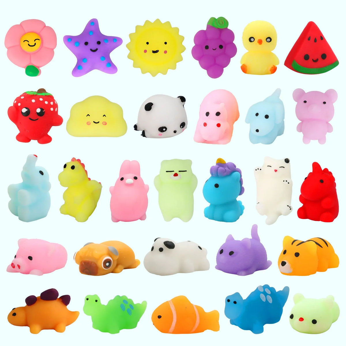 Mini cat's paw squeezing toy in Animal Little Biga colour, TPR material, soft pendant design